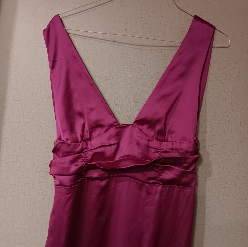 Princess Polly Alita  Fuchsia Backless Maxi Dress Sz 12 - Picture 4 of 5